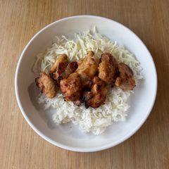 A picture of No-Fry Japanese Fried Chicken (no egg, with toaster).