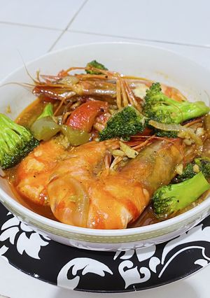 Foto resep Udang asam manis