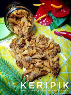 Foto resep Keripik Kulit Lumpia Bumbu Balado