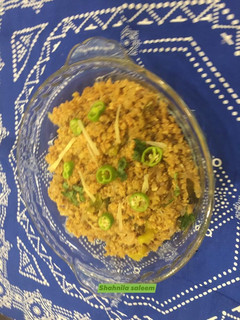 A picture of Hari mirch qeema.