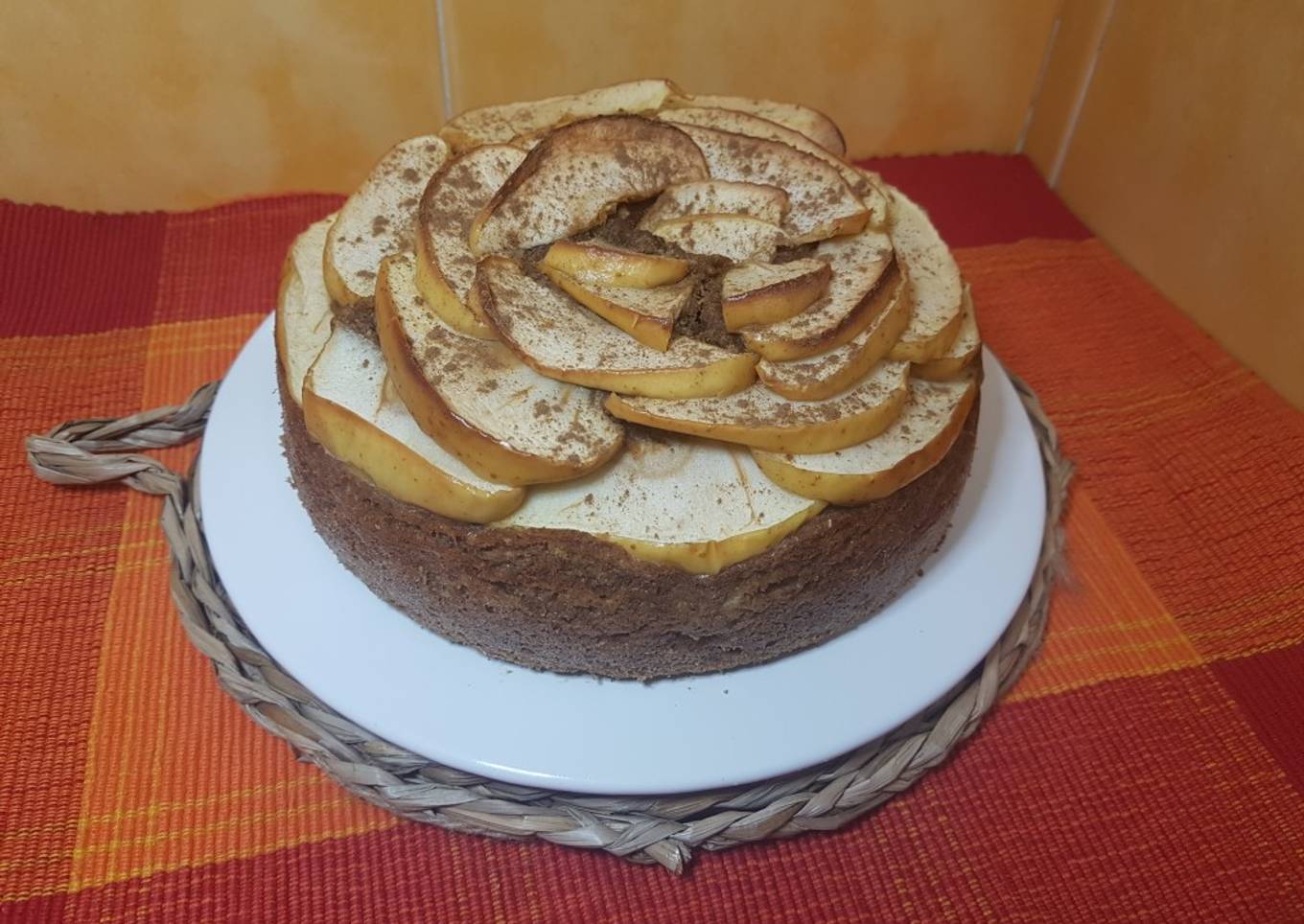 Bizcocho de manzana y canela