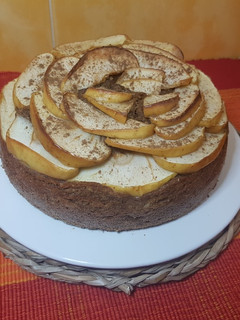 Una foto de Bizcocho de manzana y canela
