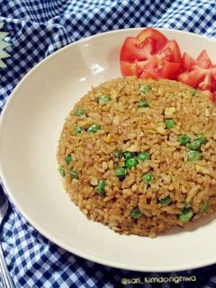 Foto resep Nasi Goreng Bumbu Instant Kacang Polong