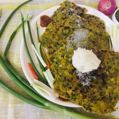 Spring Onion Paranthas A picture of Spring Onion Paranthas.