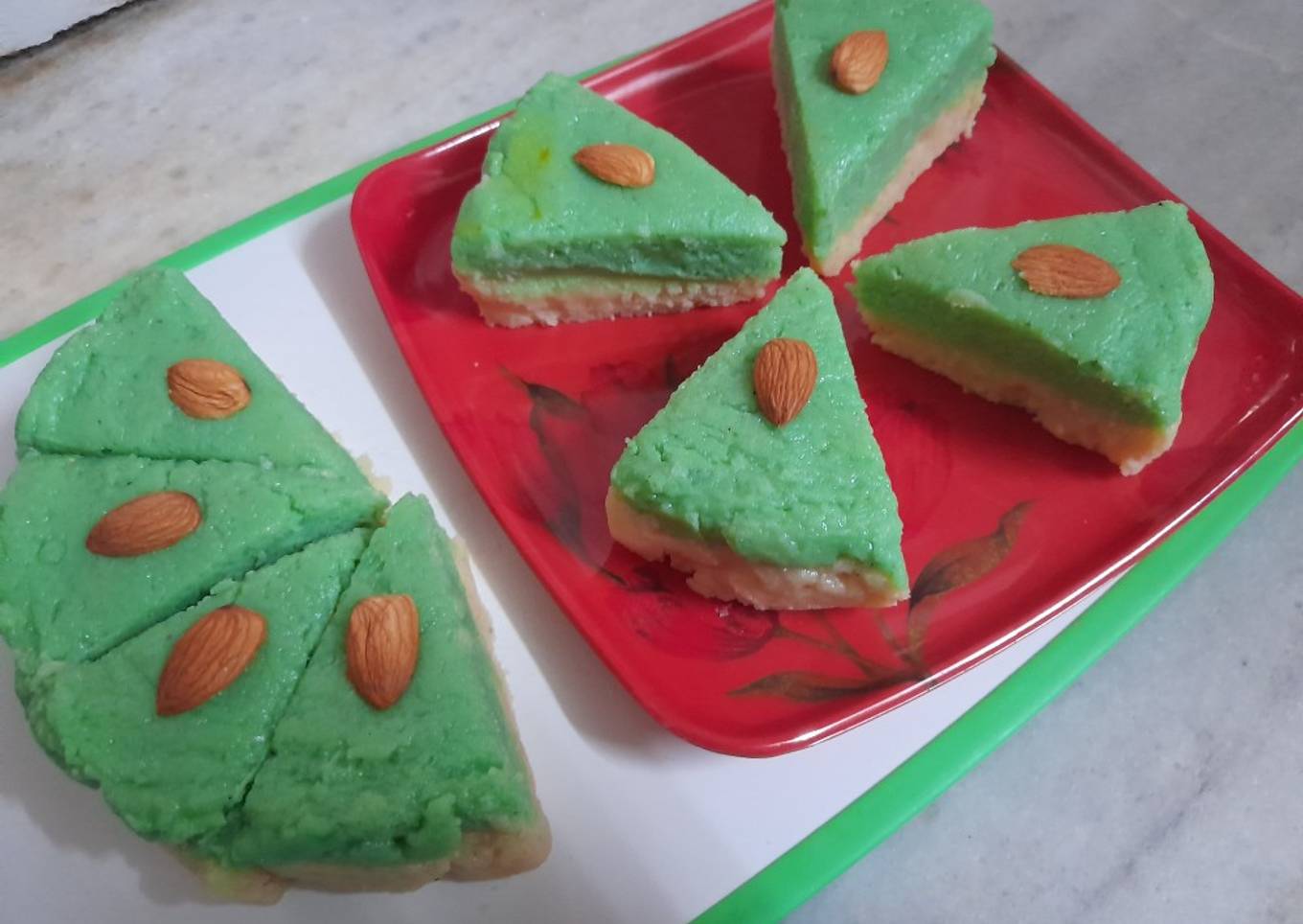 Coconut milk burfi