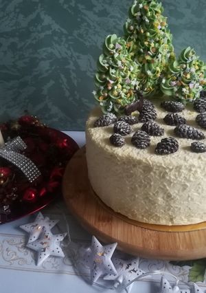 Zdjęcie przepisu Tort ''Świąteczny Las''.