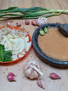 Foto resep Pecel / Lotek (Bumbu dadakan)