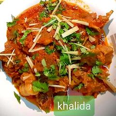 A picture of 3 spices mutton karahi.