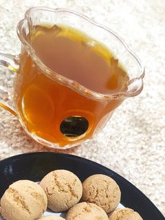 عکسی از دستور چای سبز وبهارنارنج وزعفران
