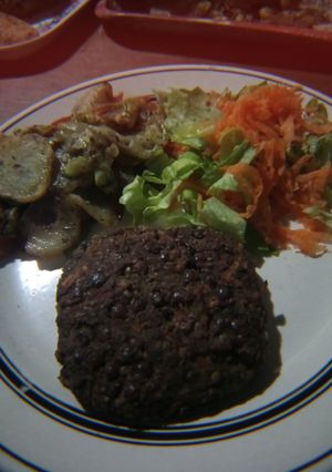 Una foto de Hamburguesas de lentejas y zanahoria