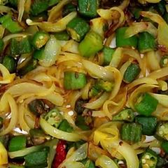 Green bhindi A picture of Green bhindi.