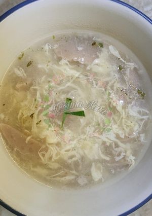 Foto resep Sup Telur Bakso (Enak,Mudah dan Murah)