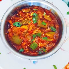 A picture of Healthy tasty masaledar traditional sponge gourd sev(Galka nu shak) sabji.