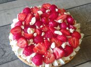 Une photo de tarte aux fruits
