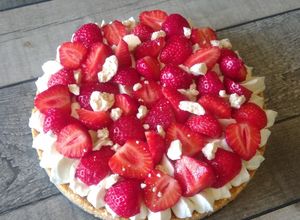 Une photo de Tarte aux fraises sans cuisson