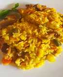 Arroz con hongos deliciosos