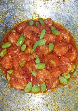 Foto resep Udang Balado pete