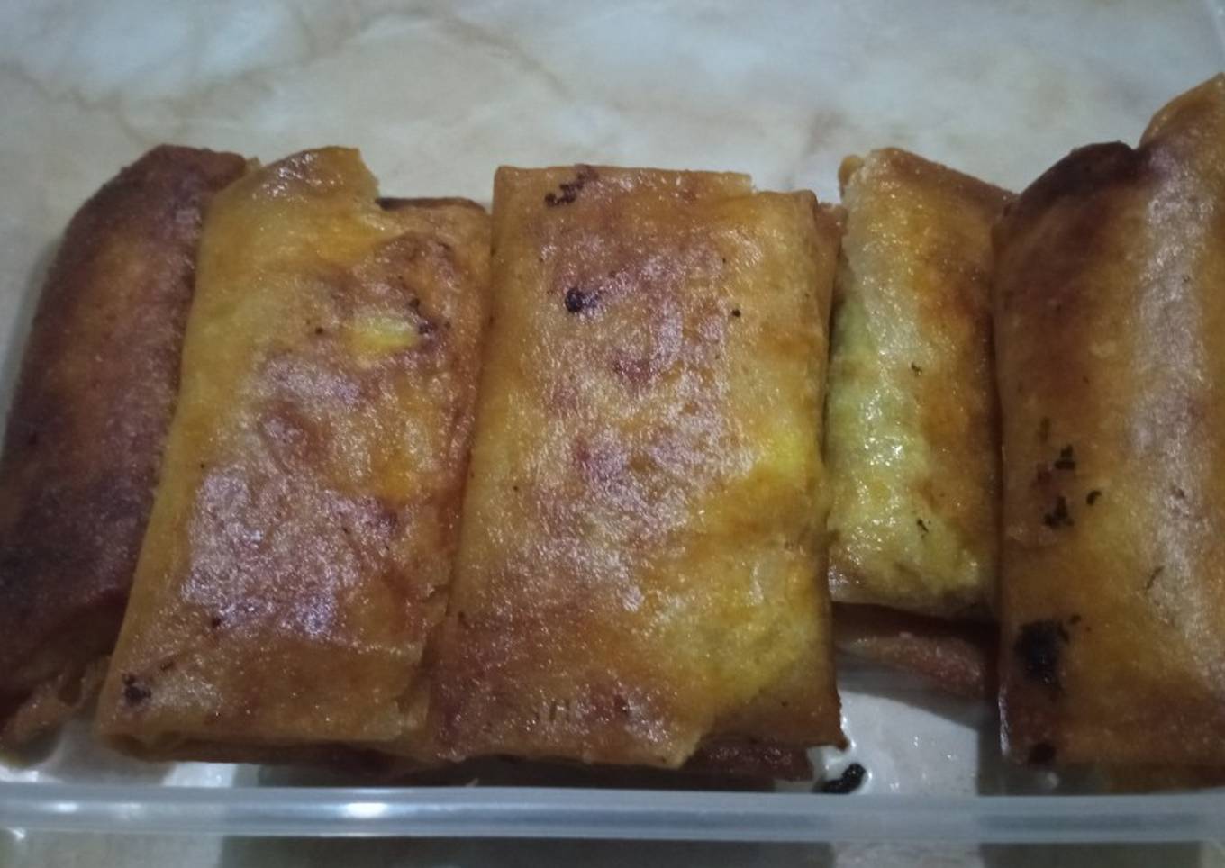Martabak telur tahu kulit bumbu kari desaku