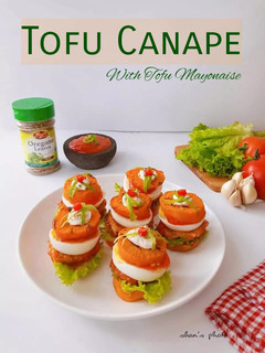 Foto resep Tofu Canape With Tofu Mayonaise