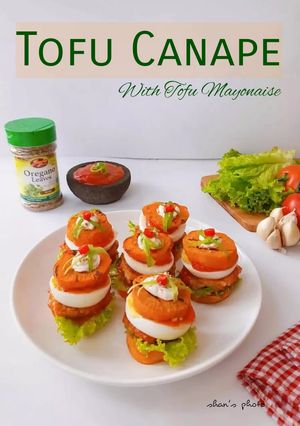 Foto resep Tofu Canape With Tofu Mayonaise
