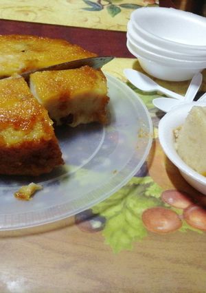 Una foto de Budín o pudín con caramelo😋sin horno