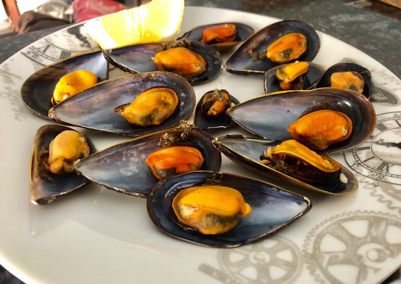 Mejillones al vapor