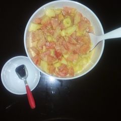 A picture of Fruits salad.