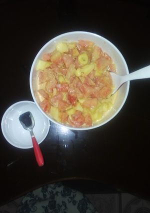 A picture of Fruits salad.