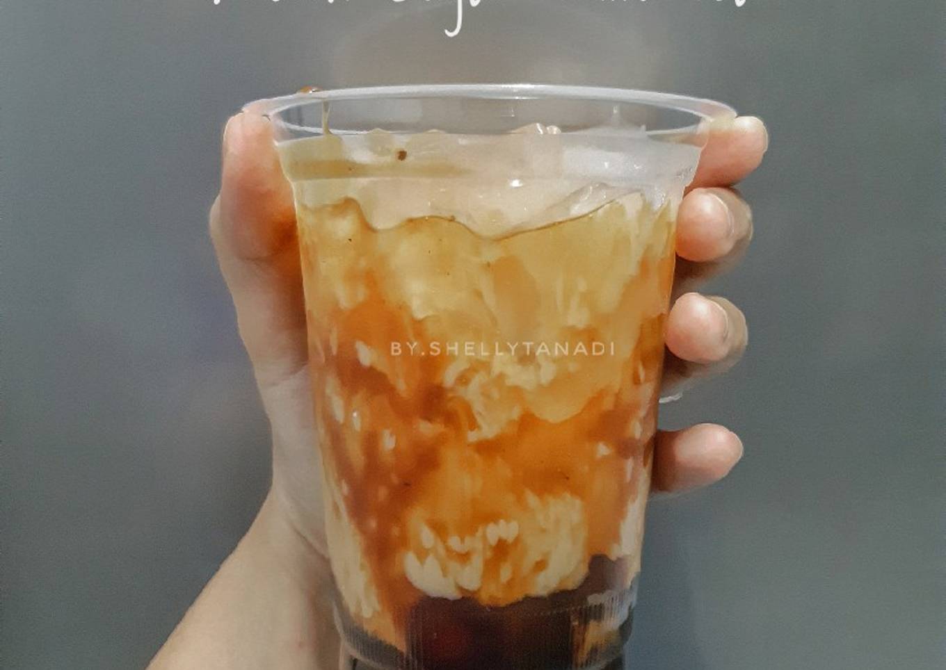 Brown sugar milk tea (tanpa bobba)