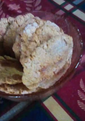 Una foto de Galletas de avena 🍪, merienda para 2 🐶💕☺️