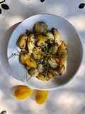 Roasted Jerusalem Artichokes with Thyme & Kumquat