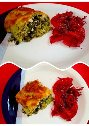 Una foto de Pionono relleno "Nancy" con mix de vegetales y ricotta