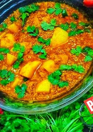 A picture of Potato beef mince.