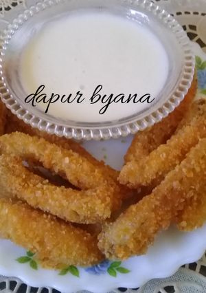Foto resep Stik pisang kepok saus fla sederhana😊