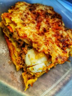 Darált húsos-tojásos lasagne recept fotója
