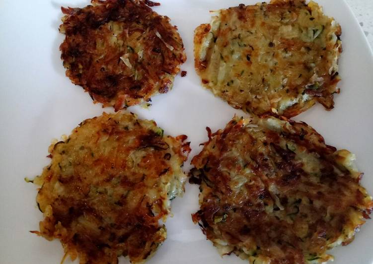 Simple Way to Make Quick Potato and courgette rosti