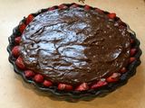 Chocolate Strawberry Oasis Pie