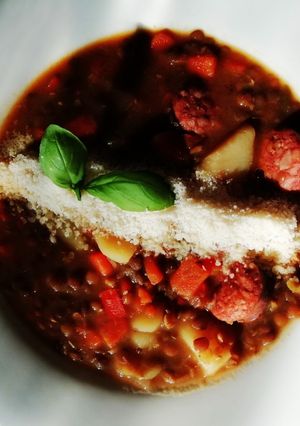 Una foto de Lentejas con chorizo