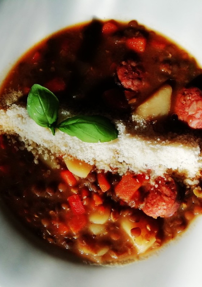 Una foto de Lentejas con chorizo