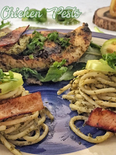 Foto resep Spaghetti Chicken Pesto