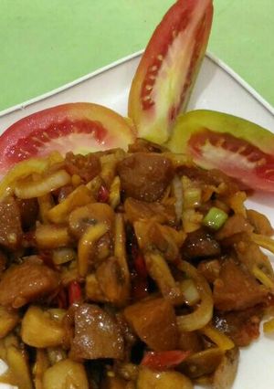 Foto resep Jamur dan Pentol Bakso Pedas Manis