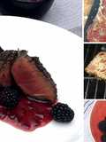 Grilled Wagyu Beef Fillet Mignon With Blackberry Wine Butter Sauce