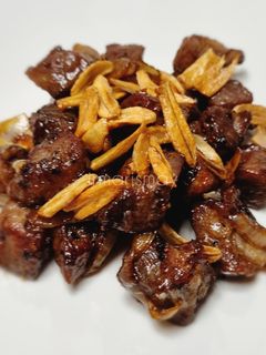 Foto resep 460. Garlic Butter Saikoro Beef