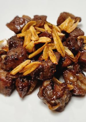 Foto resep 460. Garlic Butter Saikoro Beef
