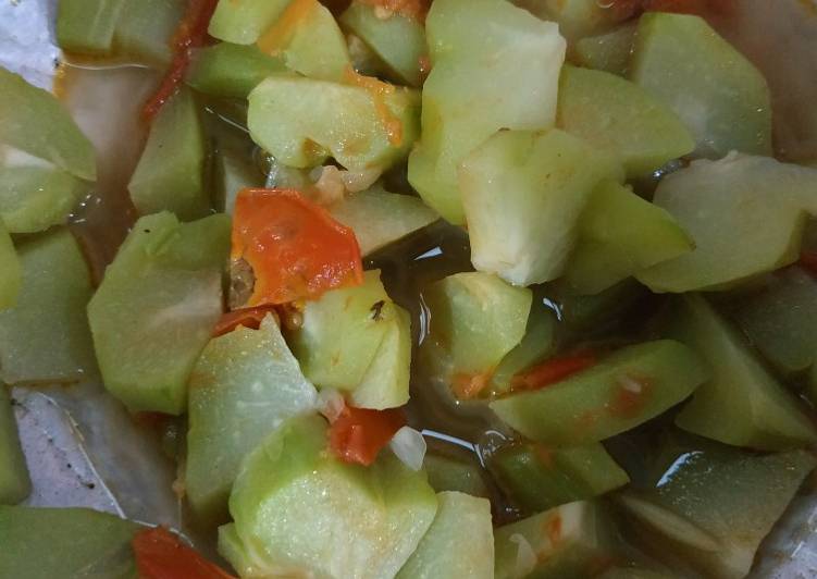 Cara mudah memasak Tumis labu siam sederhana Anti Gagal