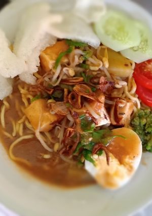 Foto resep Mie rebus medan