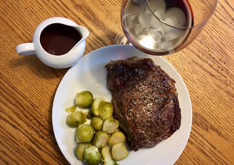 Recipe of Super Quick Homemade Rib Roast / Prime Rib with Sage Red Wine sauce