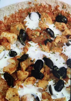 صورة لوصفة تورتيلا البيتزا بالدجاج 🍕❤️