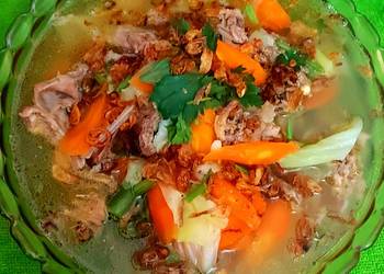 Resep Mudah Sup tulangan ayam Yummy Mantul