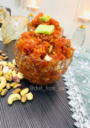 A picture of Gajar Ka Halwa.